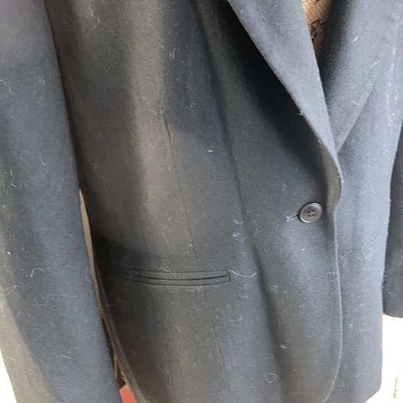 Vintage Pendleton 100% wool black one button blazer w two pockets in front - Picture 6 of 15
